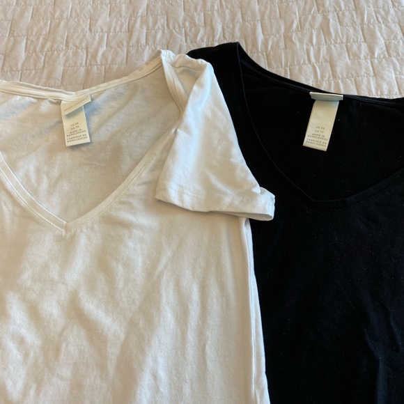 NWOT v-neck tees always flattering. - Picture 3 of 3